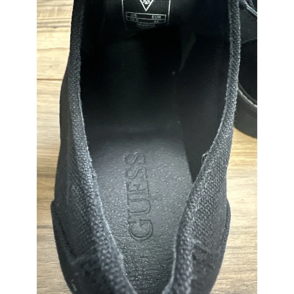 Men's Guess Denim Black‎ Oxford Dress Shoes Size 10.5 Lace Up